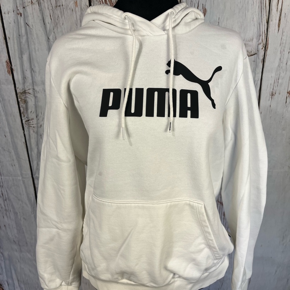PUMA Classic White Hoodie Size Large
